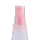 Portable Silicone Oil Dispenser Bottle with BBQ Grill Oil Brushes for Kitchen
