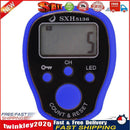 0-99999 Finger Counter LED Luminous Electronic Tally Counter (Dark Blue) Newly