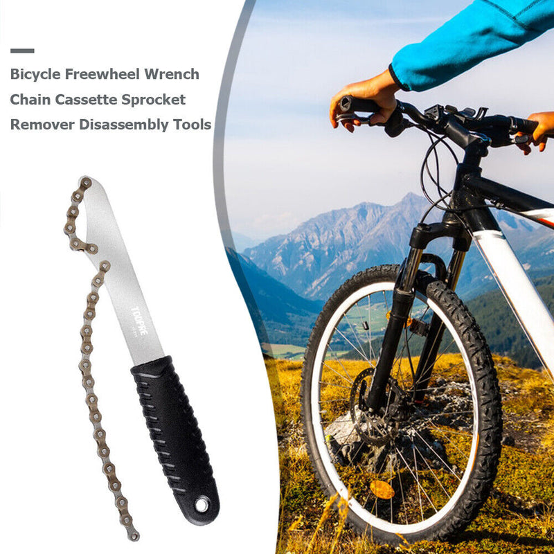 Bicycle Freewheel Wrench Chain Cassette Sprocket Remover Disassembly Tools Newly