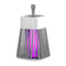 Electric Bug Insect Trap LED Lamp Mute Mosquito Killer (Rechargeable Grey) Newly