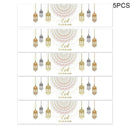 5 Eid al-Fitr mineral water bottle stickers rectangular stickers seal F0I1