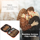 13 Sizes Aluminium Circular Kntting Needle Ring Set Crochet Yarn (Orange) Newly