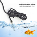 Thermometer LCD Temperature Meter Refrigerator Aquarium Monitor (Black) Newly