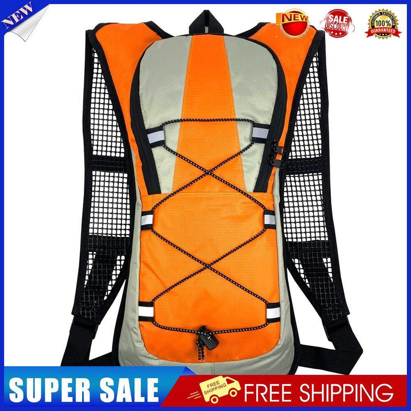 5L Bike Outdoor Sport Cycling Water Bag Backpack Bladder Rucksack (Orange)