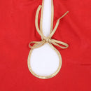 Red Christmas Tree Skirt Ruffle Golden Edge Apron Xmas Tree Cover Christmas