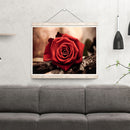 5D DIY Diamond Painting Red Rose Full Round Drill Mosaic Art Picture Rhinestone