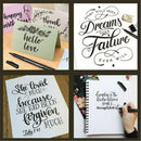 Illustration Calligraphy Ink Pen Paintbrush Hand Lettering Drawing Brush