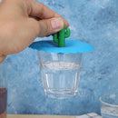 Silicone Heat-resistant Dust-proof Cup Lids Bowl Cover Food Lid (Cactus)