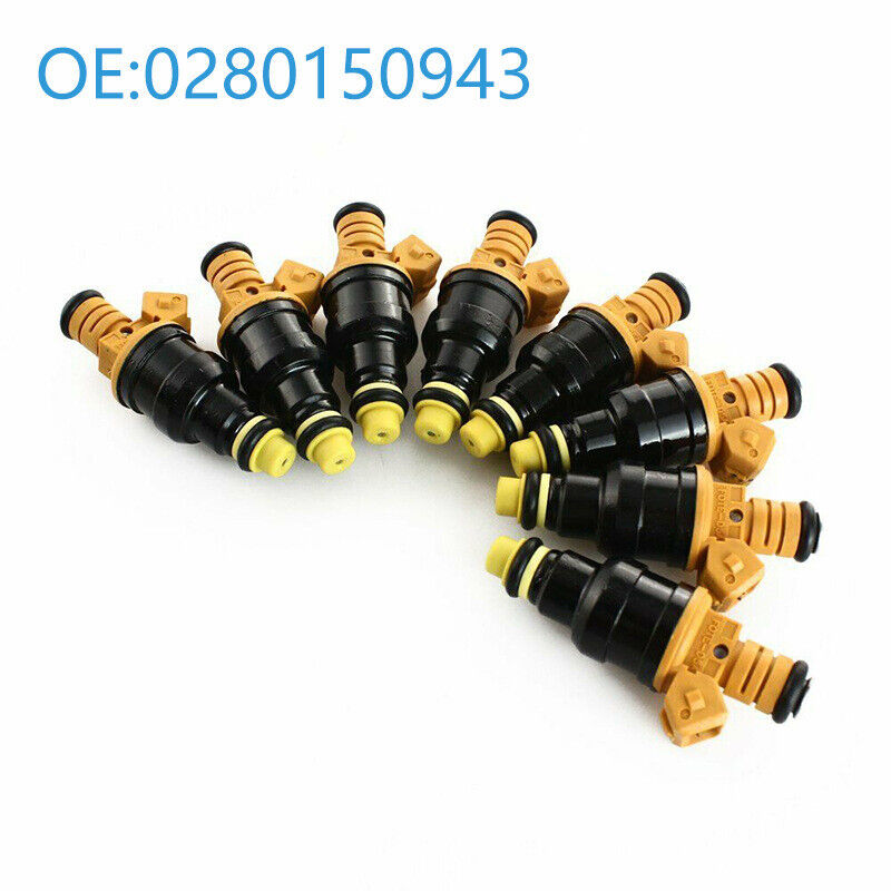 8Pcs Fuel Injectors 0280150943 Fit Ford F150 F250/350 Lincoln 4.6 5.0 5.4 5.8 V8