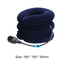 Inflatable Neck Stretcher Support Cervical Traction Massage Pillow (Blue) Newly