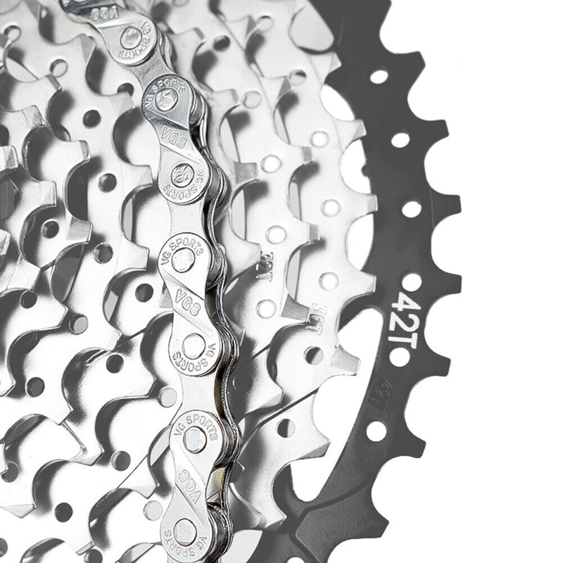 VG Sports Steel Bicycle Chain 116L Mountain Road Bike Chain Cycling Equipment