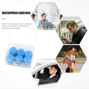 Soft Swimming Earplugs Water Waterproof Silicone Diving Supplies (Blue) Newly