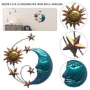 Artistic Sun Moon Metal Wall Decor - Celestial Themed Metal Wall Sculpture Newly