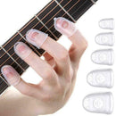 5xSoft Silicone Fingertip Protector Finger Guards Sleeves Cots Guitar Y6D5