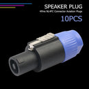 10pcs NL4FC 4PIN Speaker Audio Connectors Adapter Aviation Plugs for Amplif