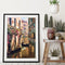 Hand Paint Painting By Numbers Kit River of The Town Oil DIY Canvas Drawing