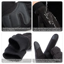 Warm Fleece Touch Screen Outdoor Cycling Windproof Gloves for Men (Black) Newly