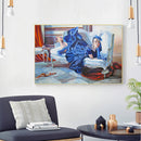 5D DIY Diamond Painting Elegant Lady Full Round Kit Rhinestones Wall Home Decor
