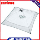 JUNERAIN Portable Folding Place Fishing Net Fish Crab Shrimp Cage Trap (60x
