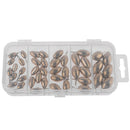 42pcs 1.8g 3.5g 5g 7g 10g Oval Copper Boards Weights Fishing Accessories