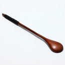 Long Handle Spoon Wood Soup Coffee Tea Kitchen Tableware (Old Paint Black)