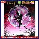 Fairy Under Moon Picture 5D Full Round Drill Kit Rhinestone DIY Diamond Paint