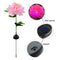 #A Solar LED Peony Flower Light Waterproof Outdoor Patio Garden Lawn Path Yard L