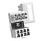 180 Degree Angled Power Adapter Fireproof Plastic U Shaped DIY for Graphics Card