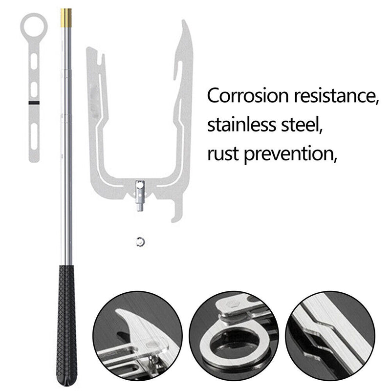 Long Distance Threader Multi Purpose Mooring Rope Dock Telescopic Boat Hooks