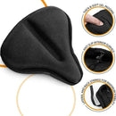 Comfort Wide Cycling Bike Bicycle Gel Cruiser Extra E1Z5 Soft Cushion Seat J4F1