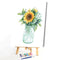 Sunflower DIY Oil Painting By Numbers Kits Acrylic Canvas Wall Art Picture