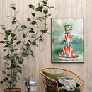 5D DIY Diamond Painting Kits Cartoon Girl Full Round Drill Mosaic Wall Art Craft