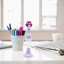 Vase 5D Diamond Painting Point Drill Pen DIY Craft (Purple Owl no Drill)