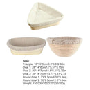 Dough Rattan Basket Bread Proofing Proving Baskets with Cover (Oval 3)