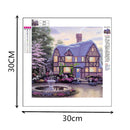 Newzeroin DIY 5D Diamond Painter Set, Complete Drill Lighting, Warm House, Kre