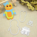 Snowvirtuos Girls Penguin Cutting Stamp Stencil DIY Scrapbooking Paper