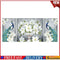 3pcs 5D DIY Full Drill Diamond Painting Peacock Cross Stitch Kit (White)