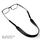 Eyeglasses Straps Sunglasses Lanyard Sports Anti Slip Cord Holder (Black)