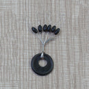 30 Group 180pcs Rubber Space Beans for Sea Carp Fishing Float (Olive M) Newly