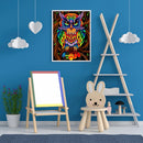 5D Diamond Painting DIY Colorful Owl Full Round Diamond Mosaic Art