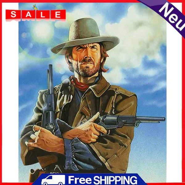 DIY Digital Picture Western Cowboy Frameless Acrylic Painting By Number Craft