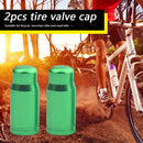 2x Bicycle Presta Tire Valve Cap Aluminum Alloy Bike Valve Cover (Green) Newly