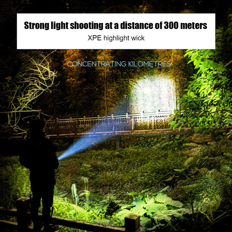 Flashlight XPE 3 Lighting Modes for Night Camping Fishing Torch Rechargeable LED