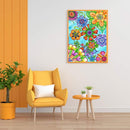Colorful Flower Oil Paint By Numbers DIY Home Decoration Wall Art Picture Kit