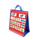Flashcard Hanging Pocket Chart Cards Holder Double-Sided Teaching Pocket