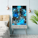5D Rhinestone Picture DIY Blue Buddha Full Round Drill Diamond Painting Gift Kit