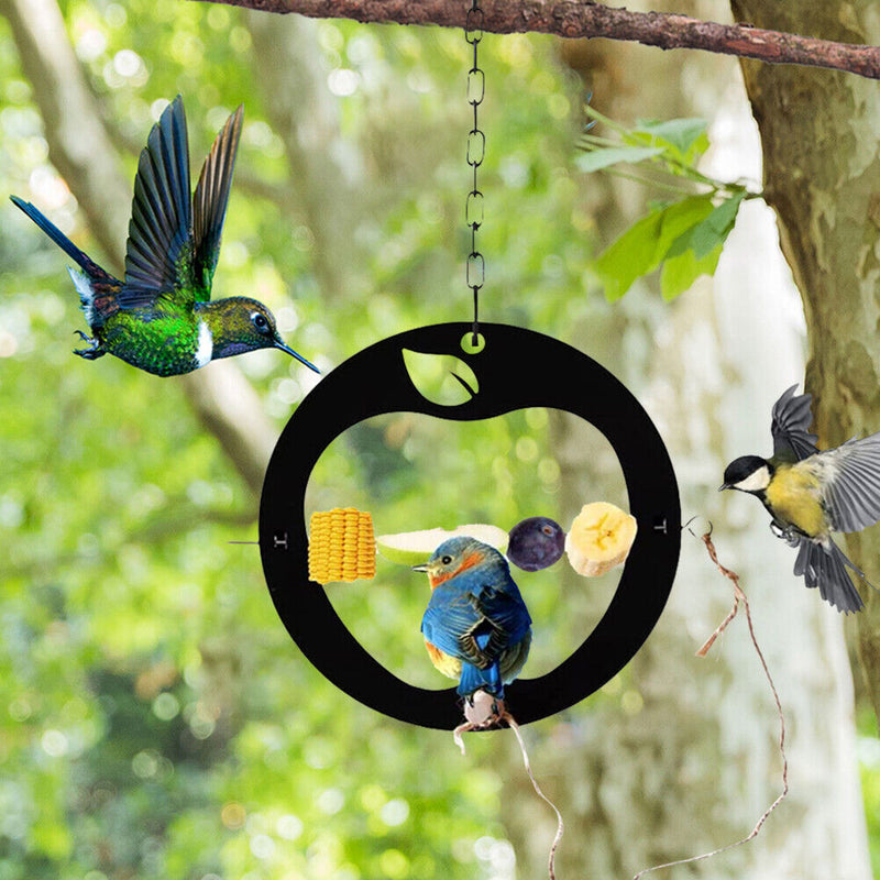 Hanging Fruit Food Holder Cage Container Outdoor Yard Gardening Tree Bird Feeder