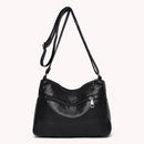 Daily Mom Crossbody Purse Bags Portable PU Leather Multi-pocket Shoulder Satchel