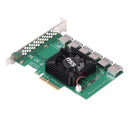 PCI Express 4X 20Gb 1 to 6 Riser Card Mining Miner PCI-E USB3.0 Extenders