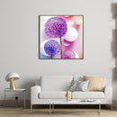 Handmade DIY Full Round Drill Diamond Painting 5D Dandelion Poster Kit